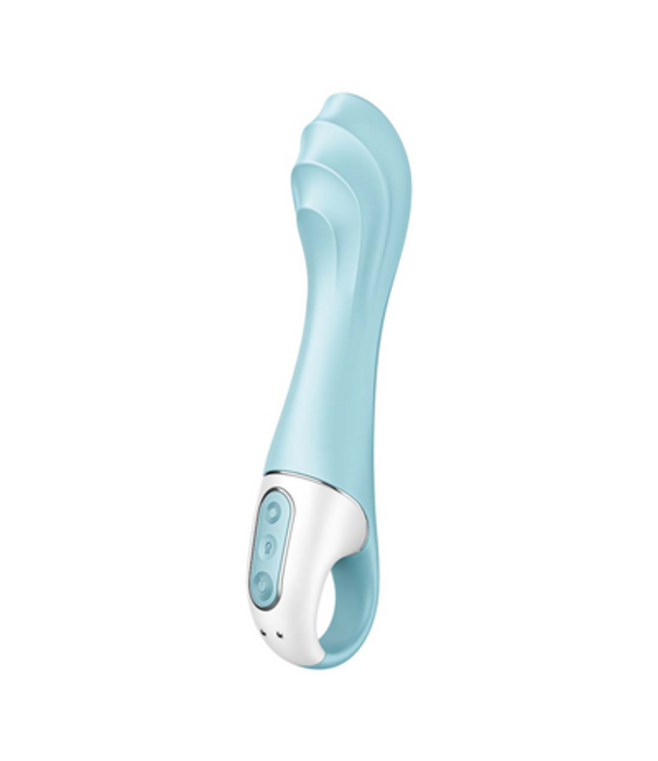 Satisfyer Luchtpomp Vibrator 5 - Opblaasbare Vibrator - Blauw