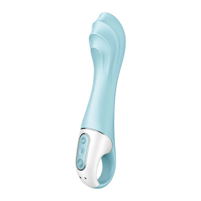 Satisfyer Luchtpomp Vibrator 5 - Opblaasbare Vibrator - Blauw afbeelding