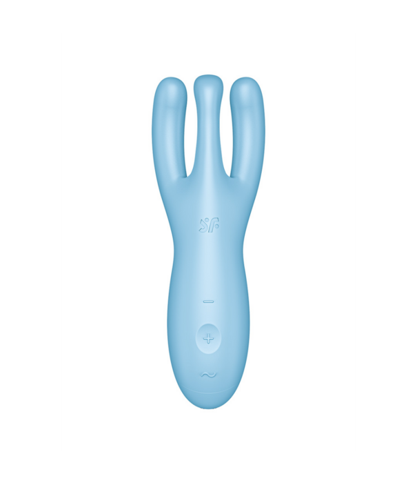 Satisfyer Threesome 4Plus - Lay-on Vibrator met App - Blauw
