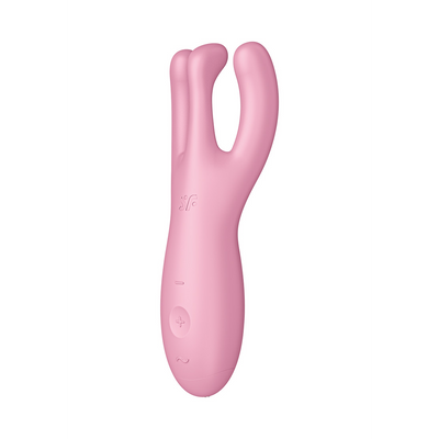 Satisfyer Threesome 4Plus - Lay-on Vibrator met App - Roze afbeelding