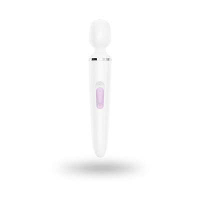 Satisfyer Wand-er Woman - Wand Vibrator - Wit/Chroom afbeelding