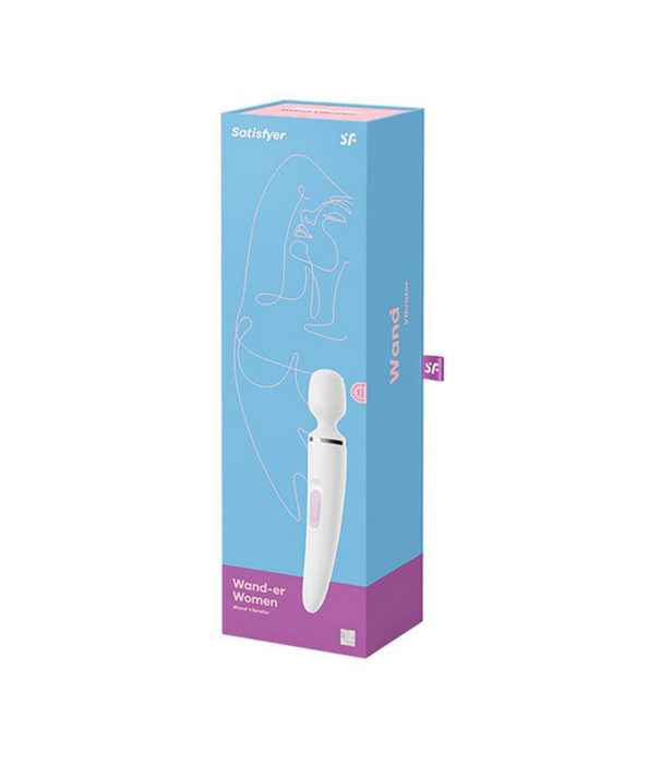 Satisfyer Wand-er Woman - Wand Vibrator - Wit/Chroom