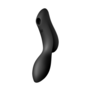 Curvy Trinity 2 - Invoegbare Air Pulse Vibrator - Zwart