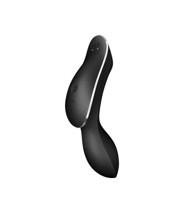 Satisfyer Curvy Trinity 2 - Invoegbare Air Pulse Vibrator - Zwart