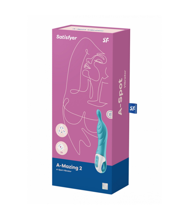 Satisfyer A-Mazing 2 - A-Spot Stimulator met Textuur - Turquoise