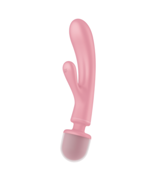 Triple Lover - Hybrid Wand Vibrator - Roze