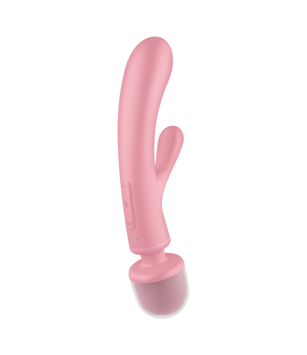 Satisfyer Triple Lover - Hybrid Wand Vibrator - Roze