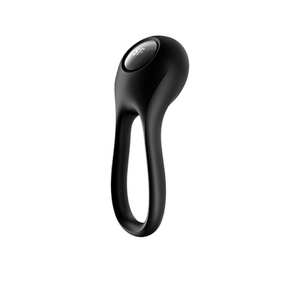 Satisfyer Majestic Duo - Dubbele Strap Vibrerende Cockring - Zwart afbeelding