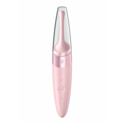 Satisfyer Draaiende Verwennerij - Tip Vibrator - Oud Roze afbeelding