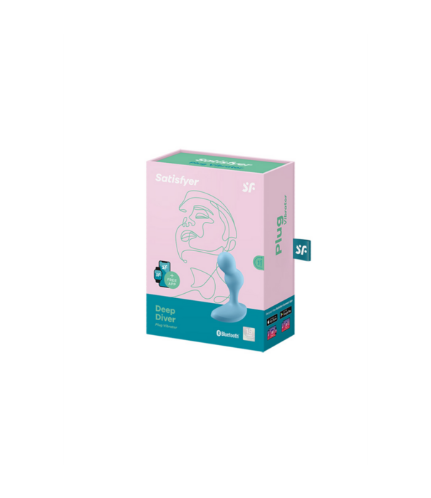 Satisfyer Diepe Duiker - Vibrerende Anale Plug - Lichtblauw