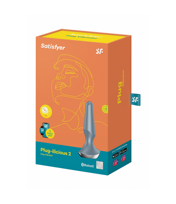 Satisfyer Plug-ilicious 2 - Vibrating Butt Plug - Ice