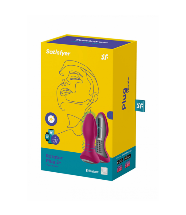 Satisfyer Rotar Plug 2Plus - Vibrerende Butt Plug met App - Fuchsia