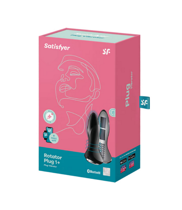 Satisfyer Rotar Plug 1Plus - Vibrerende Butt Plug met App - Zwart