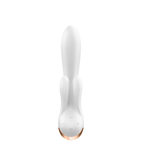 Satisfyer Dubbele Flex - Rabbit Vibrator - Wit