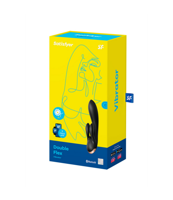 Satisfyer Dubbele Flex - Rabbit Vibrator - Zwart