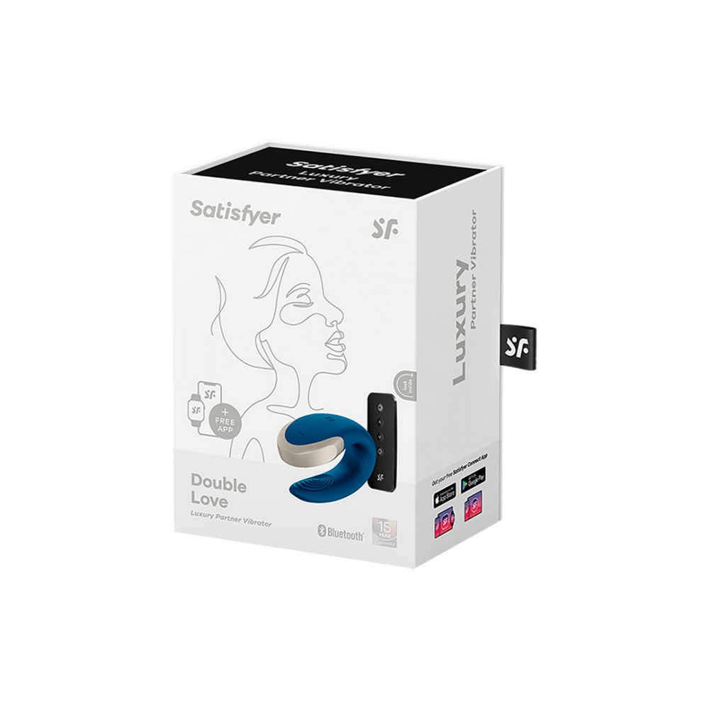 Satisfyer Double Love - Luxe Partner Vibrator - Blauw afbeelding