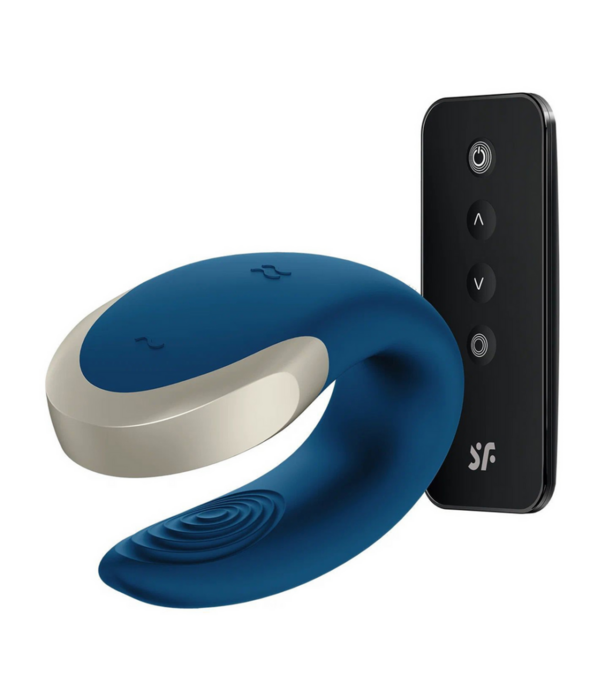 Satisfyer Double Love - Luxe Partner Vibrator - Blauw