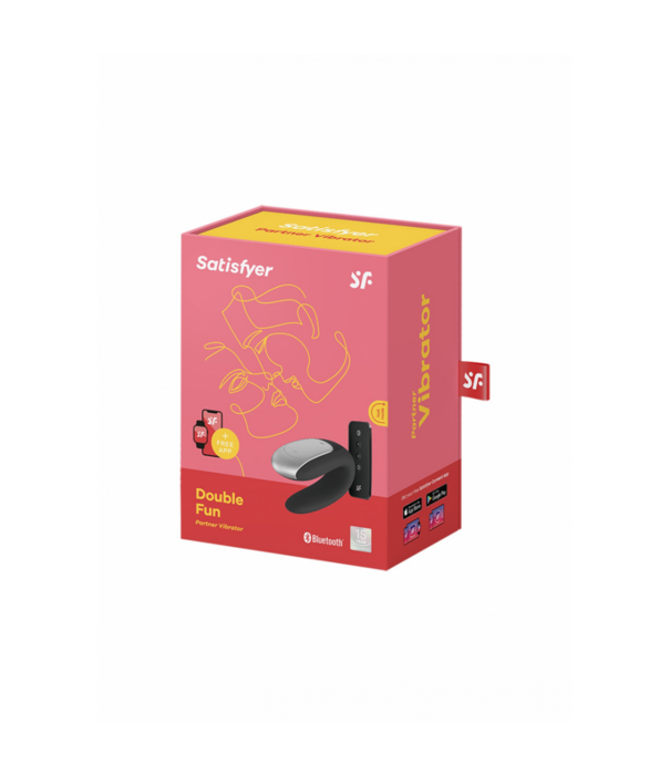 Satisfyer Dubbel Plezier - Partner Vibrator - Zwart
