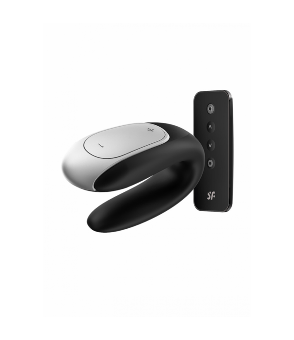 Satisfyer Dubbel Plezier - Partner Vibrator - Zwart
