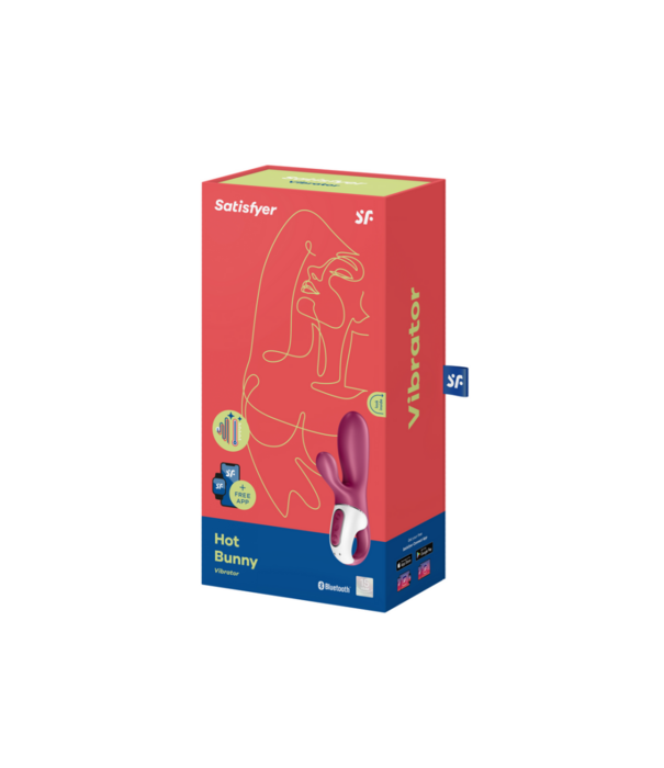 Satisfyer Hot Bunny - Verwarmende Konijnen Vibrator - Berry