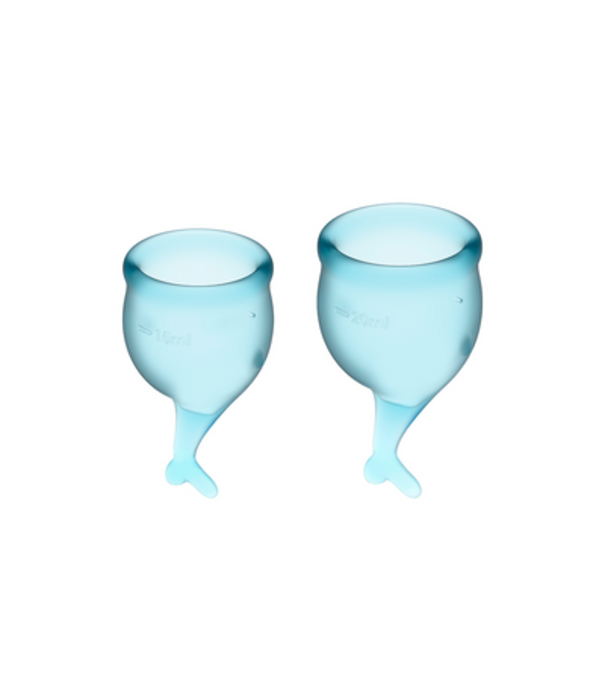 Satisfyer Feel Secure - Menstrual Cup - Light Blue