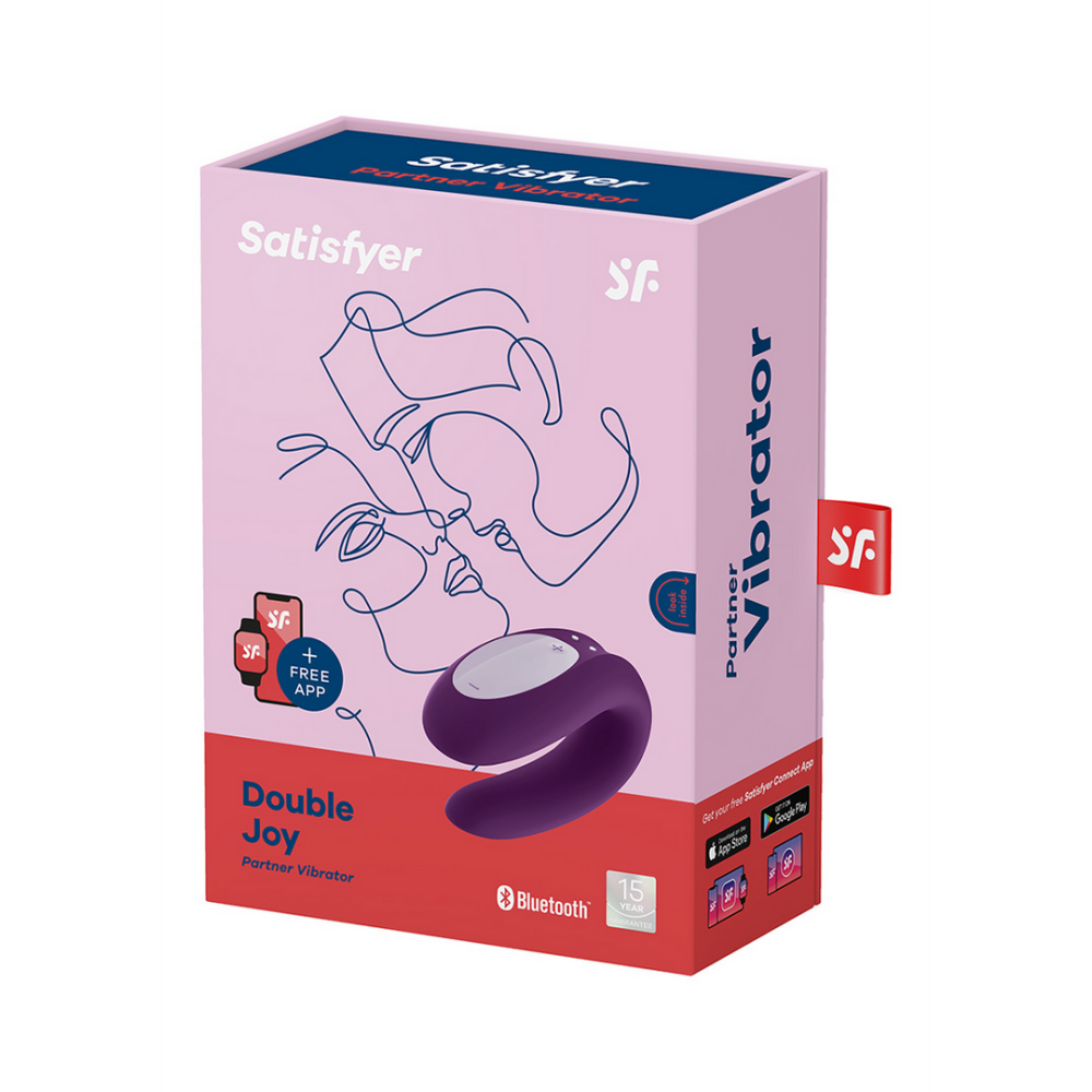 Satisfyer Double Joy - Partner Vibrator - Violet afbeelding
