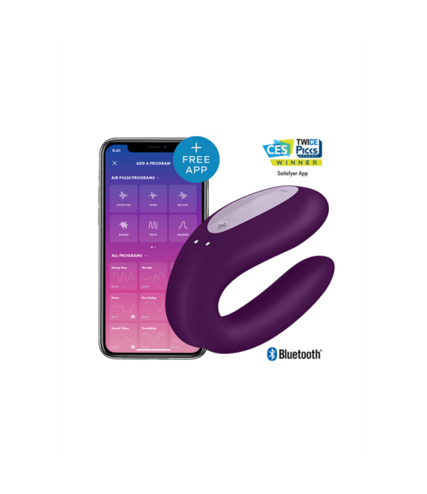 Satisfyer Double Joy - Partner Vibrator - Violet