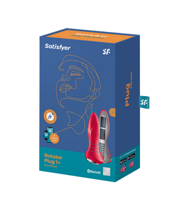 Satisfyer Rotar Plug 1Plus - Vibrerende Butt Plug met App - Rood