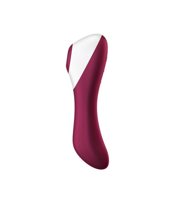 Satisfyer Dual Crush - Invoegbare Dubbele Luchtdruk Vibrator - Wijnrood