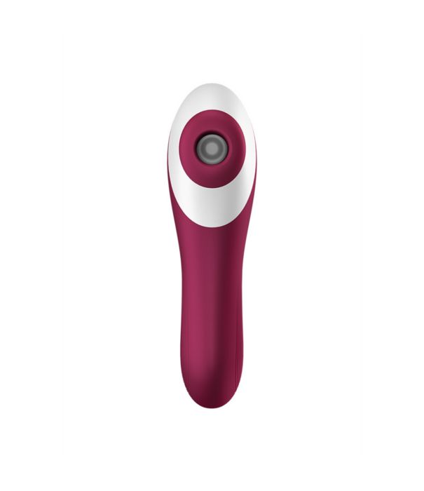 Satisfyer Dual Crush - Invoegbare Dubbele Luchtdruk Vibrator - Wijnrood