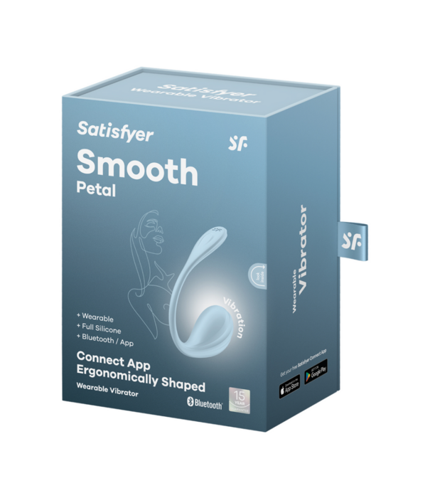 Satisfyer Glad Petal Connect App - Draagbare Koppel Vibrator - Lichtblauw