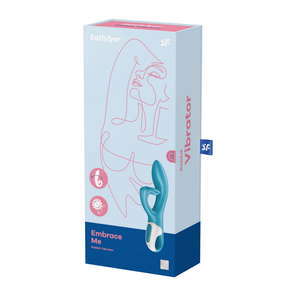 Satisfyer Omarm Mij - Konijnen Vibrator - Turquoise afbeelding