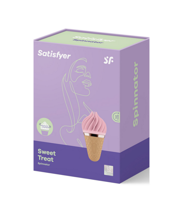 Satisfyer Zoete Traktatie - Stimulerende Tongspinnator - Roze/Bruin
