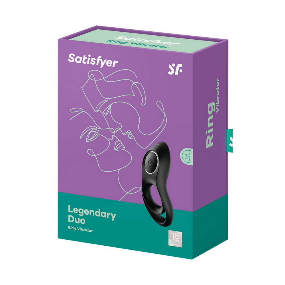 Satisfyer Legendarisch Duo - Vibrerende Cockring - Zwart afbeelding