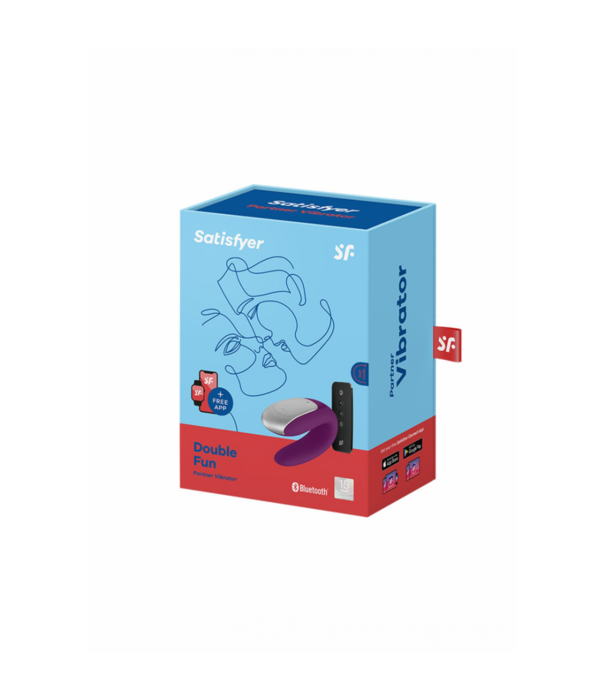 Satisfyer Dubbel Plezier - Partner Vibrator - Violet