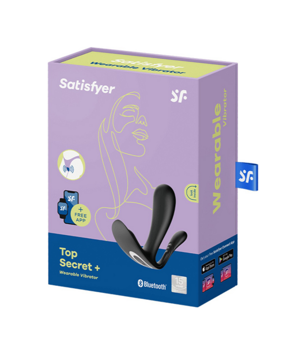 Satisfyer Top Secret Plus - Draagbare Panties Vibrator - Zwart