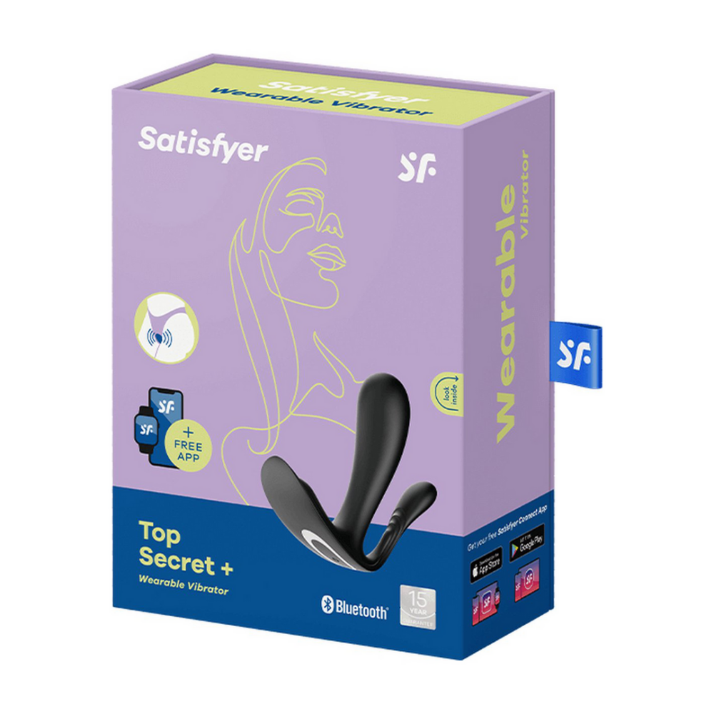 Satisfyer Top Secret Plus - Draagbare Panties Vibrator - Zwart afbeelding