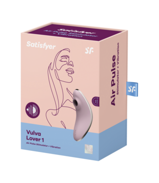 Vulva Lover 1 - Dubbele Luchtpulsvibrator - Violet