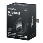 Ribbed Petal Connect App - Draagbare Koppel Vibrator - Zwart