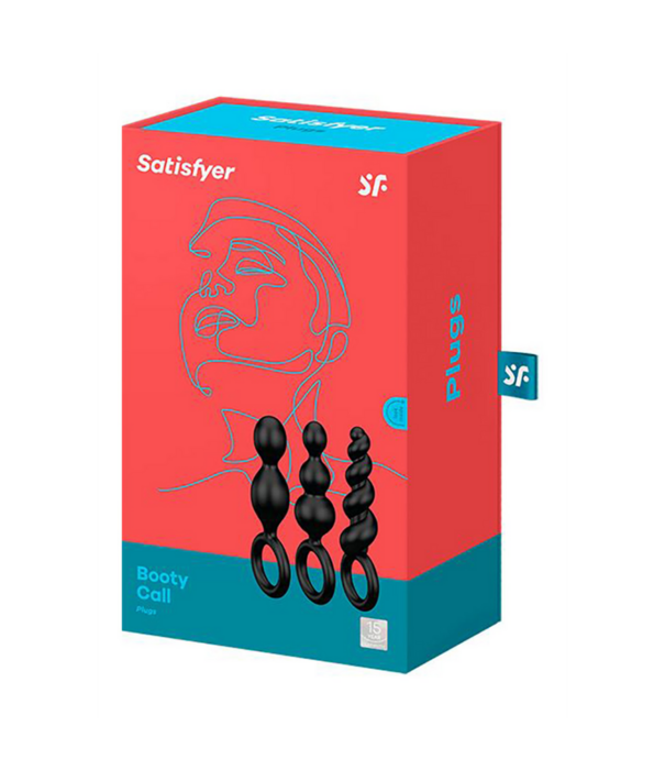 Satisfyer Booty Call - Butt Plug Set 3 Stuks - Zwart