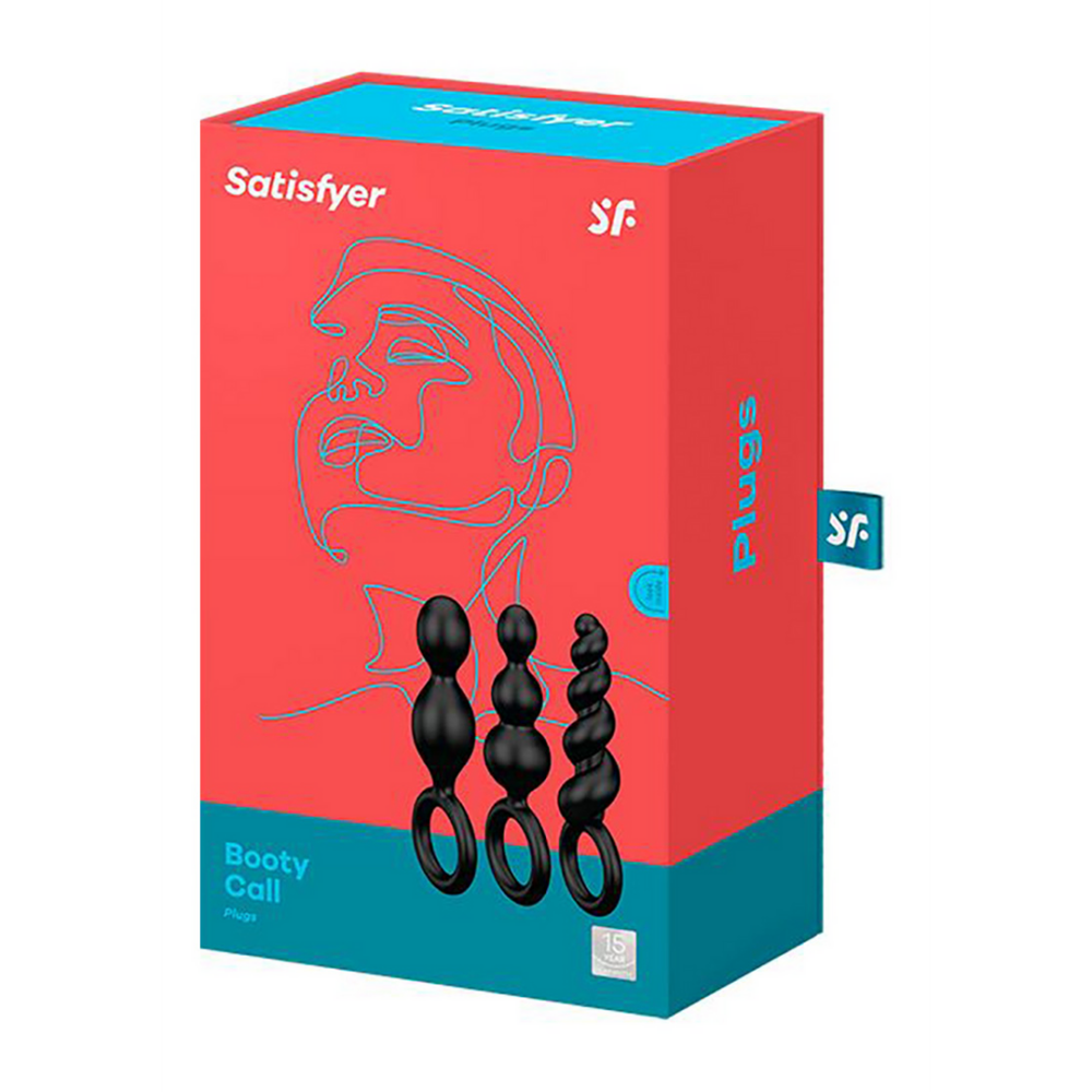 Satisfyer Booty Call - Butt Plug Set 3 Stuks - Zwart afbeelding