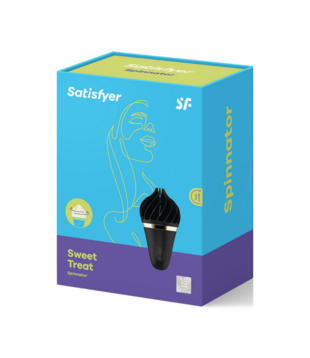 Sweet Treat - Stimulerende Tongue Spinnator - Zwart/Goud