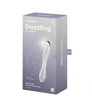 Dazzling Crystal 1 - Glas Dildo - Transparant