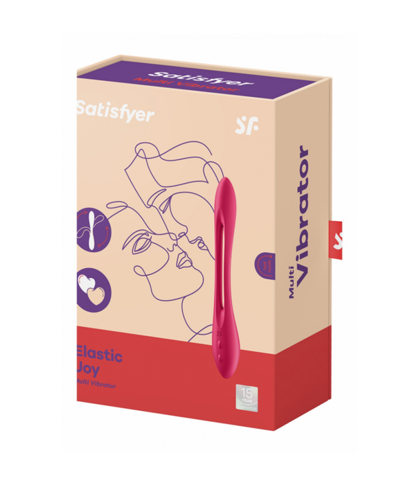 Satisfyer Elastic Joy - Buigbare Multifunctionele Massager - Rood