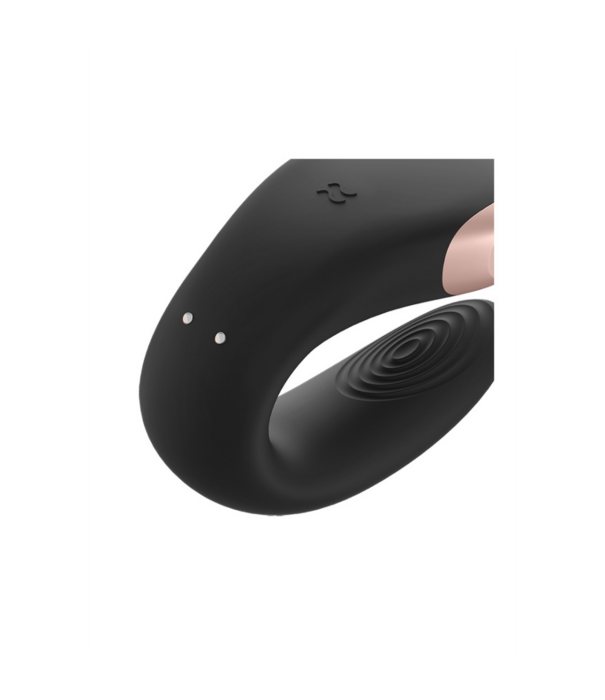 Satisfyer Double Love - Luxe Partner Vibrator - Zwart