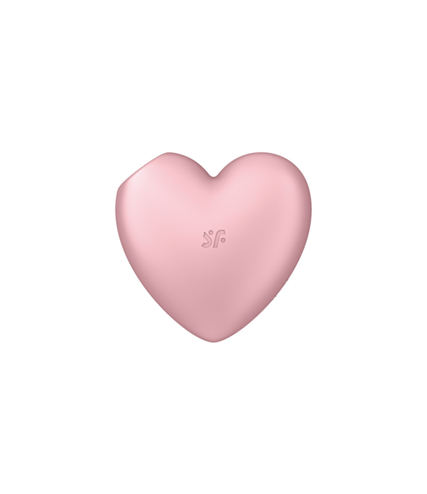 Satisfyer Cutie Heart - Air Pulse Stimulator en Vibratie - Licht Rood