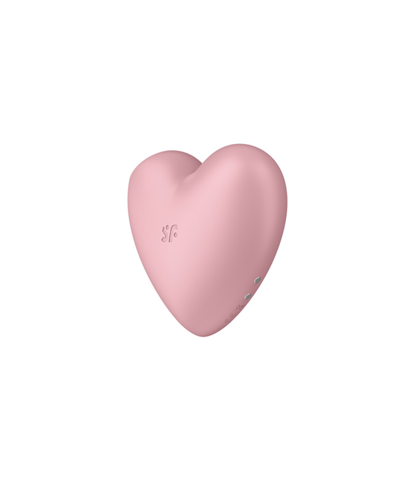 Satisfyer Cutie Heart - Air Pulse Stimulator en Vibratie - Licht Rood