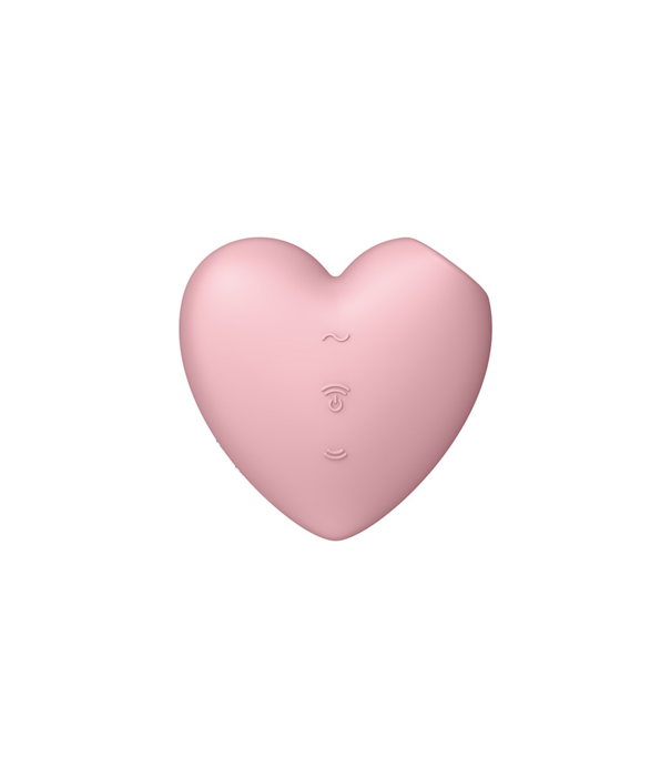 Satisfyer Cutie Heart - Air Pulse Stimulator en Vibratie - Licht Rood