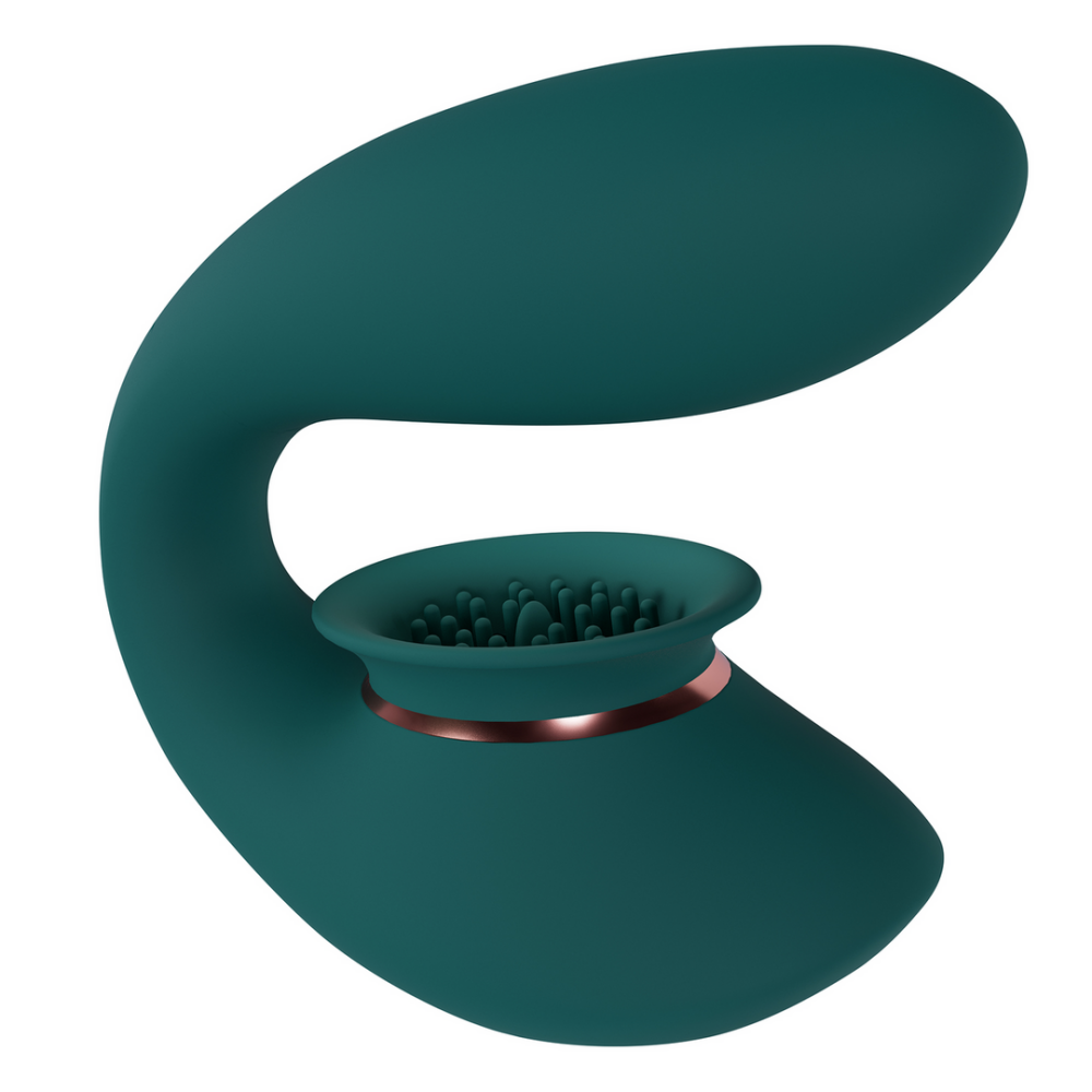 Twitch 3 - Oplaadbare Vibrator en Suction - Bosgroen afbeelding