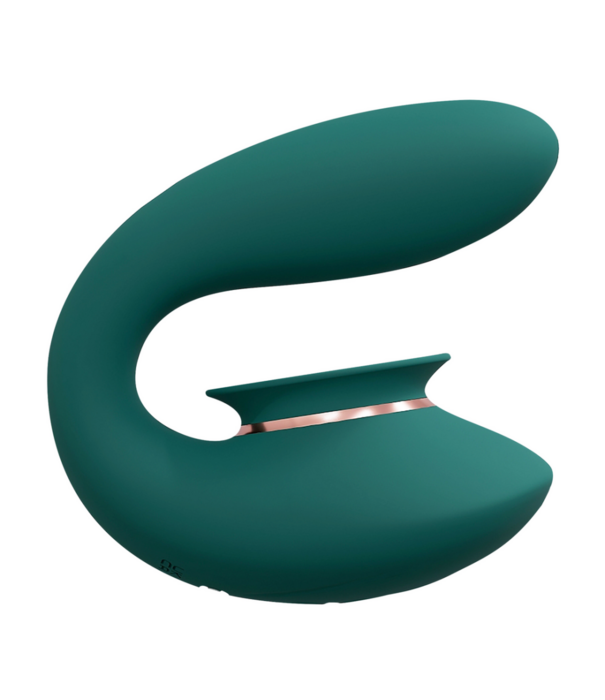 Twitch 3 - Oplaadbare Vibrator en Suction - Bosgroen